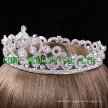 2016 Bride Slloy plateado de plata Rhinestone Crown